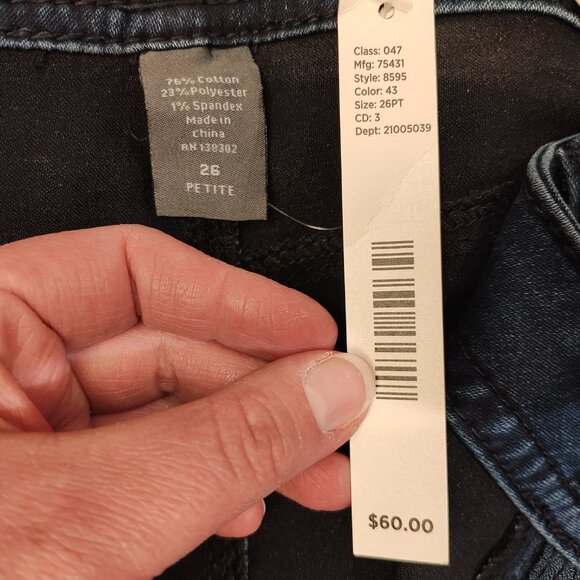 Avenue Denim Butter Denim Straight Leg Jeans, Size 26 Petite, New With Tags - Picture 7 of 9